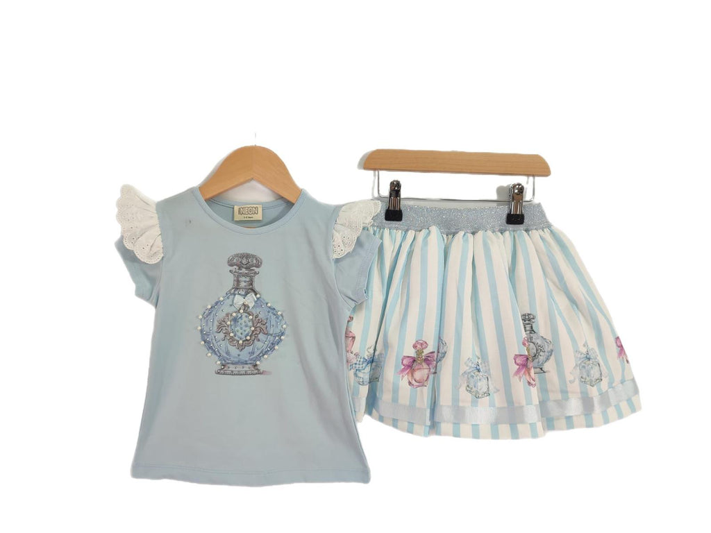 Perfume Skirt set Baby blue