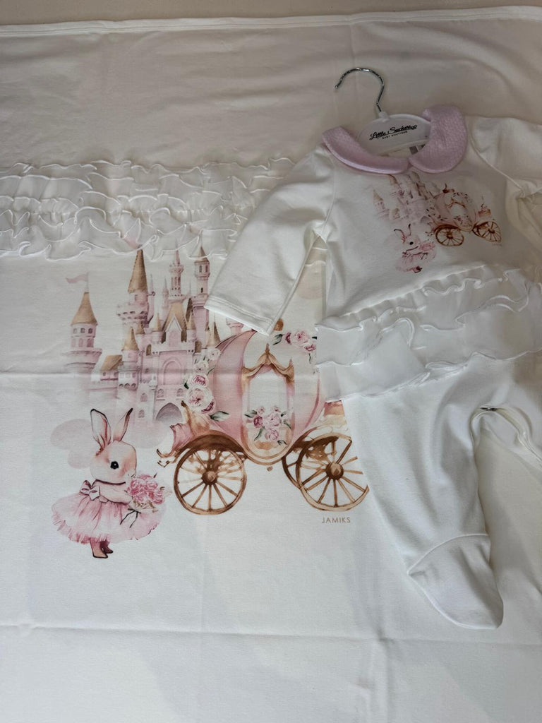 Princess carriage swaddle blanket